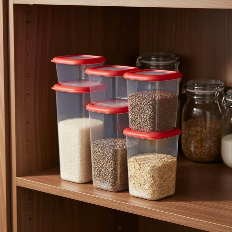 6 Pieces Airtight Food Storage - Food Storage Canister ulasan dan harga