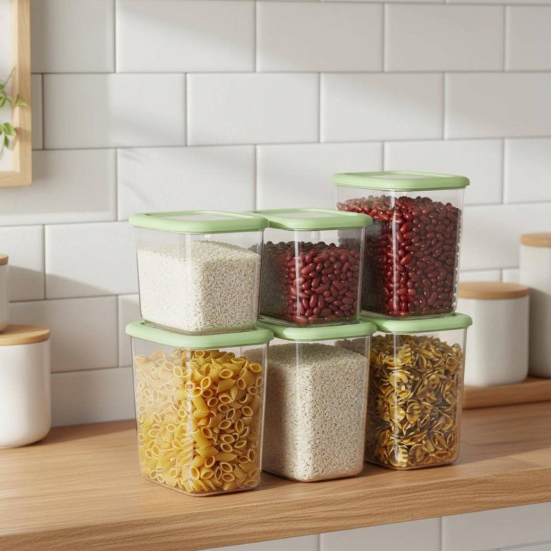 6 Pieces Airtight Food Storage - Food Storage Canister ulasan dan harga