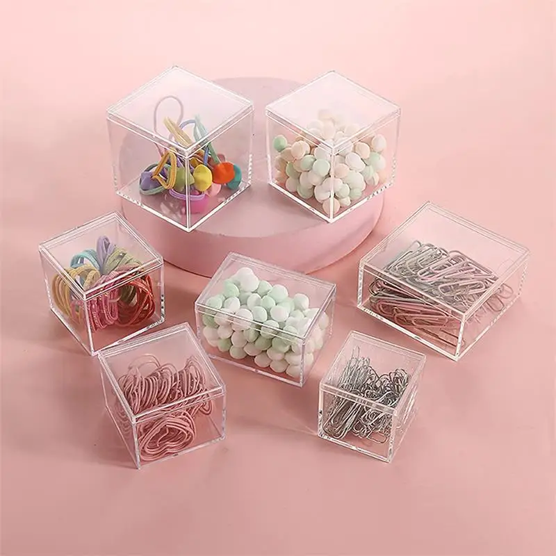 12 PCS Transparent Acrylic Box - Food Storage No Plastic ulasan dan harga