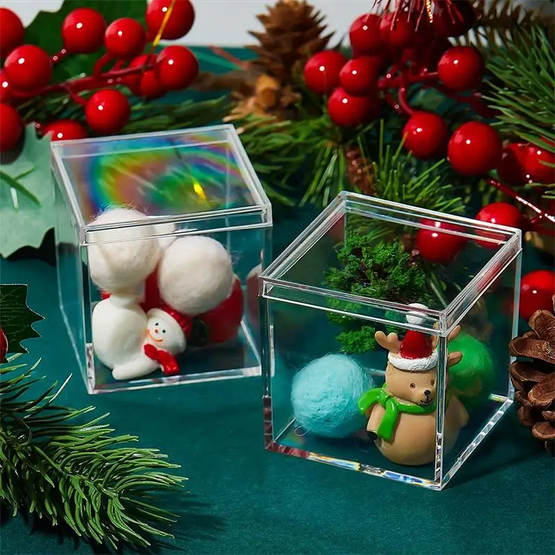 12 PCS Transparent Acrylic Box - Food Storage No Plastic ulasan dan harga