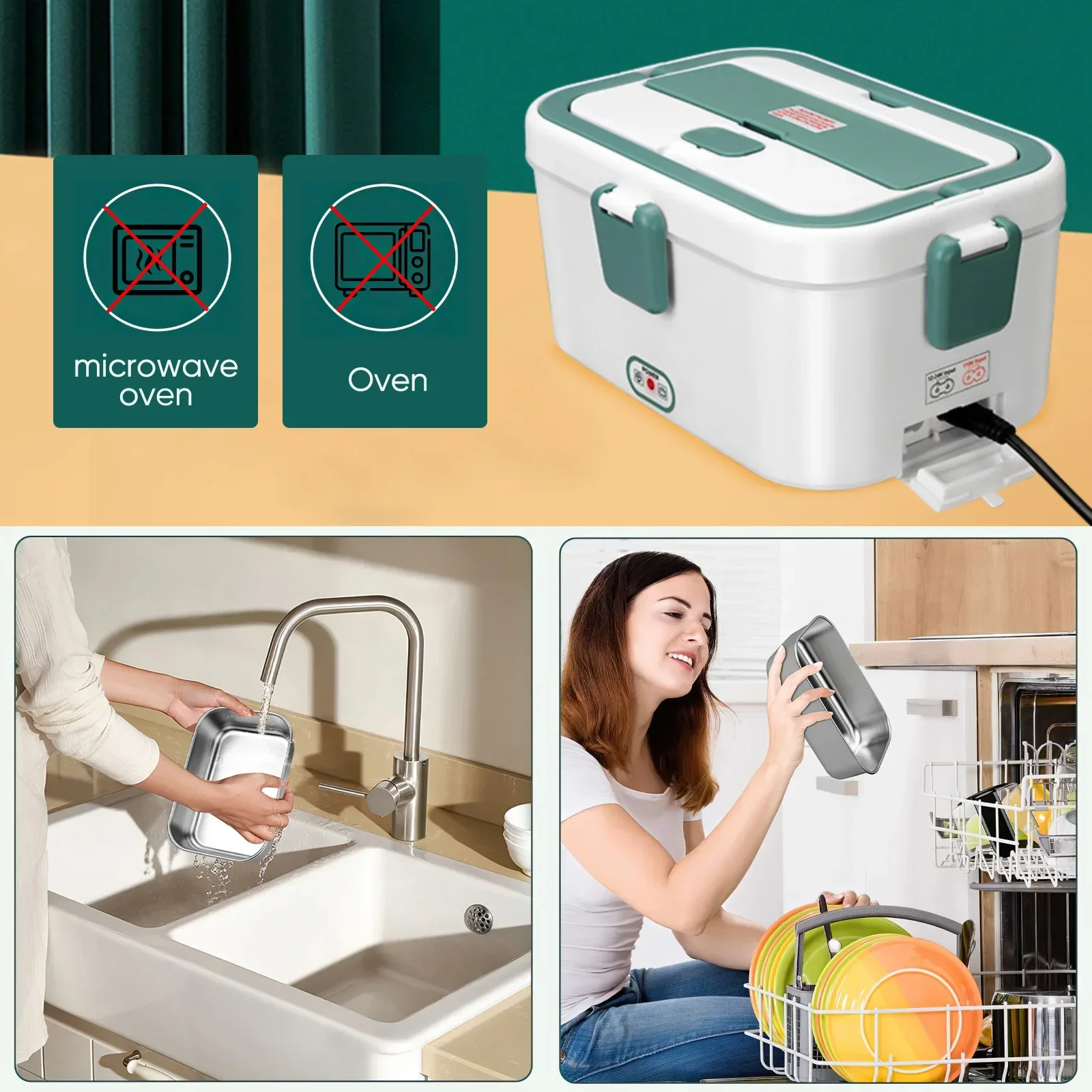 Electric Lunch Box Food Warmer - Portable Food Warmer ulasan dan harga