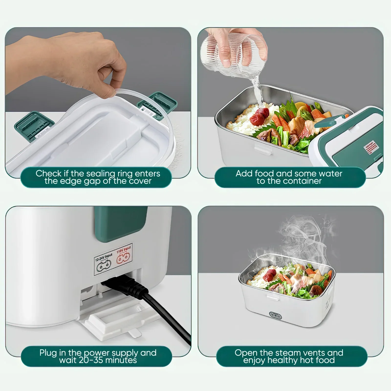 Electric Lunch Box Food Warmer - Portable Food Warmer ulasan dan harga