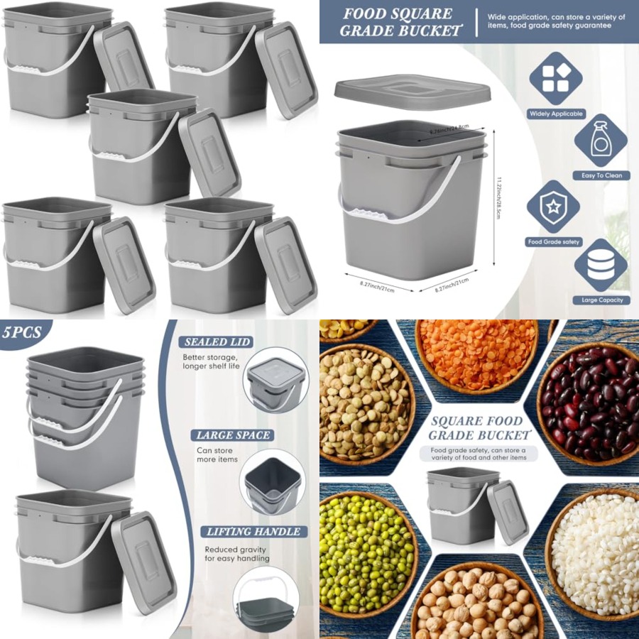 Pcs. Gallon Square Food Grade  - Food Storage For Long Term ulasan dan harga