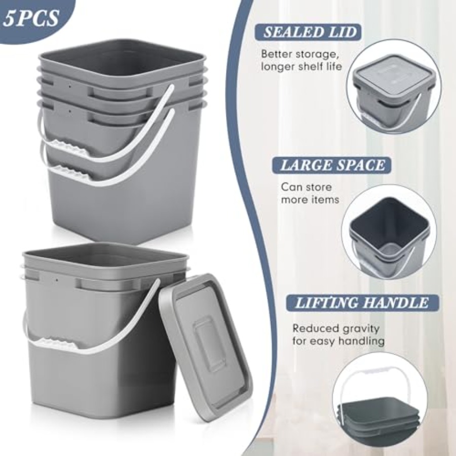 Pcs. Gallon Square Food Grade  - Food Storage For Long Term ulasan dan harga
