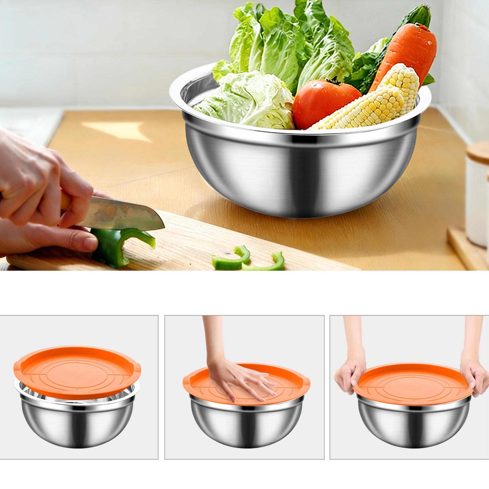 Metal Mixing Bowls Nesting Rou - Food Storage And Organizer ulasan dan harga