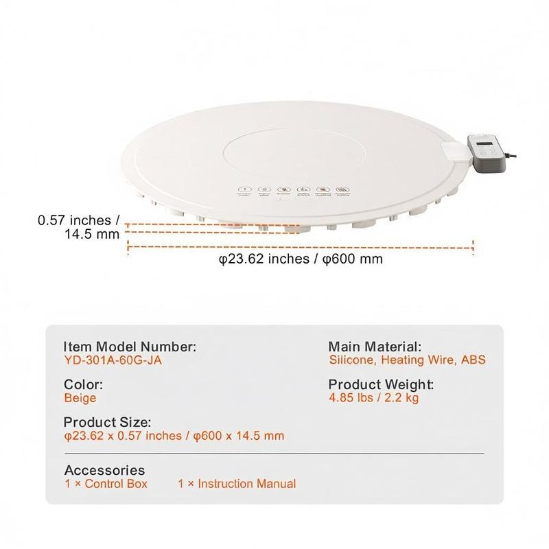 Silicone Heating Mat 24x15 Inc - Portable Food Warmer ulasan dan harga