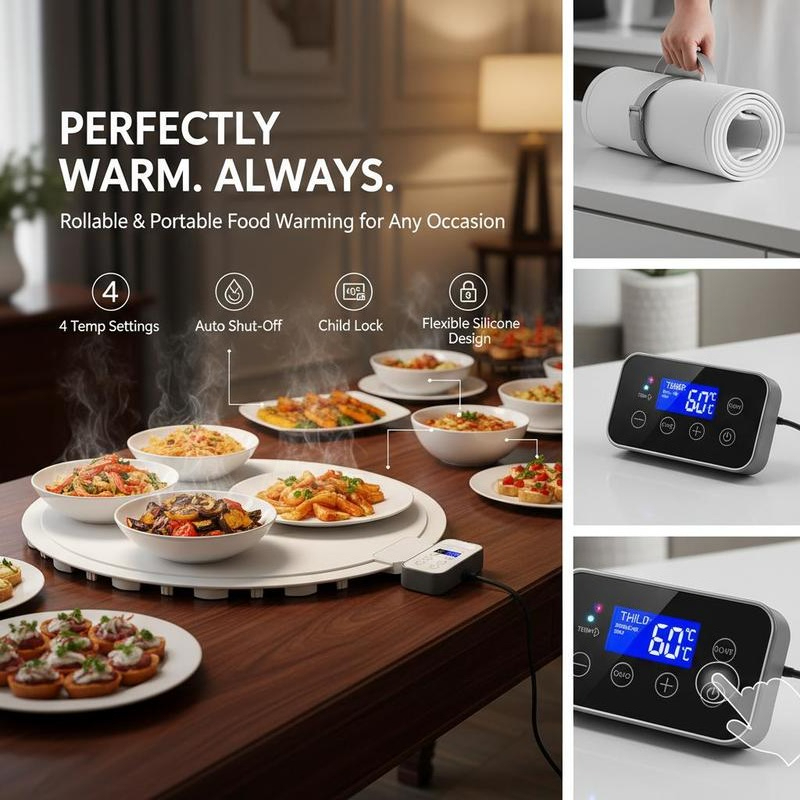 Silicone Heating Mat 24x15 Inc - Portable Food Warmer ulasan dan harga