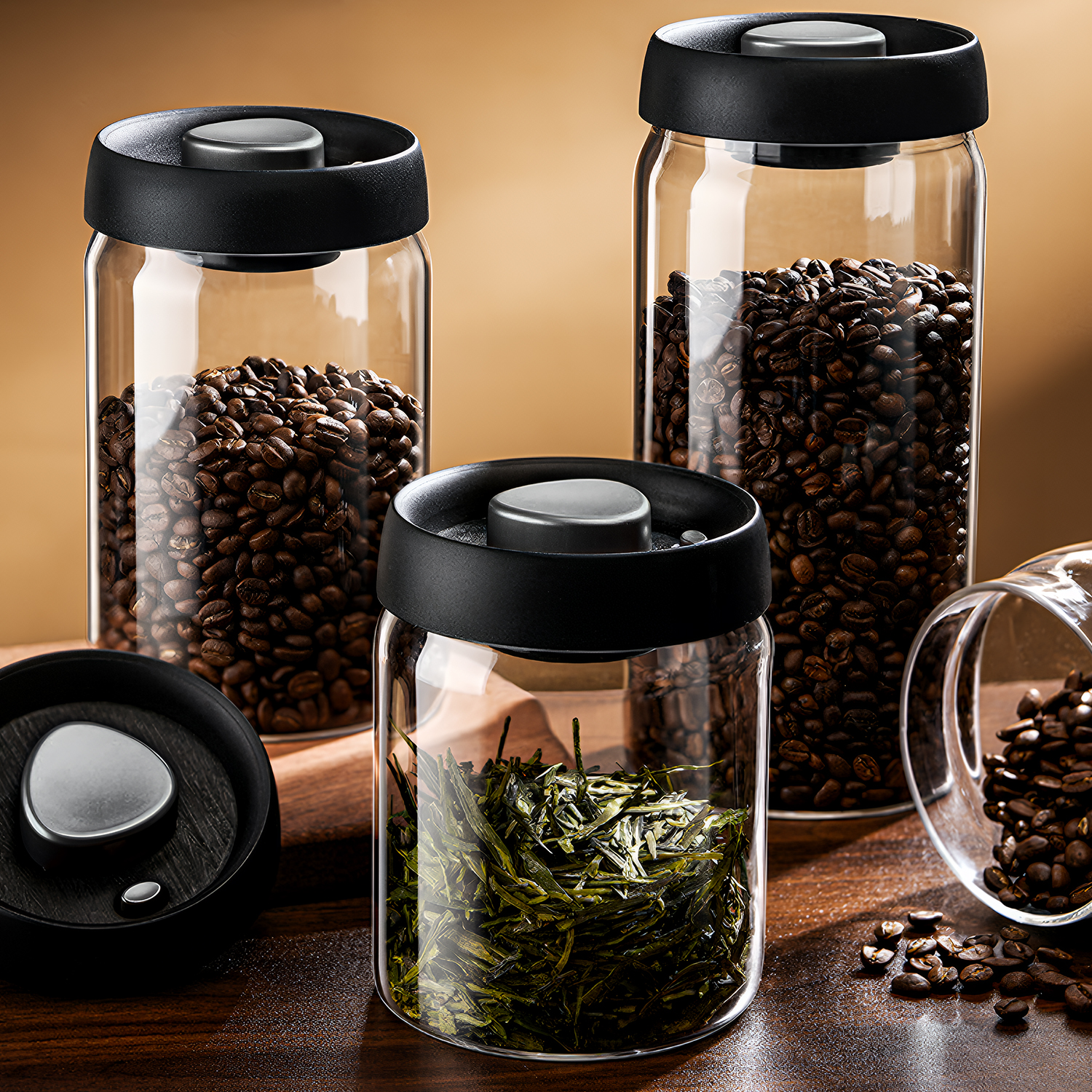 OANKR Vacuum Coffee Canister 5 - Food Storage Canister ulasan dan harga