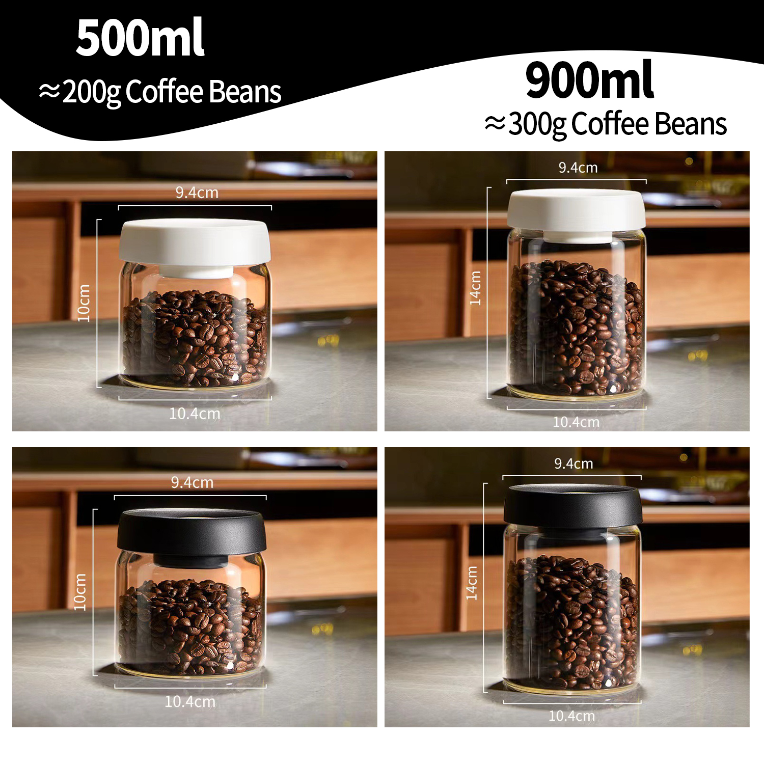 OANKR Vacuum Coffee Canister 5 - Food Storage Canister ulasan dan harga