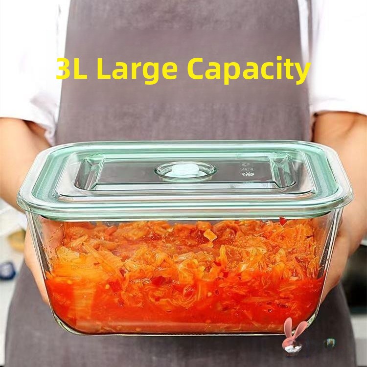 Large Capacity Glass Container - Food Storage Glass Set ulasan dan harga