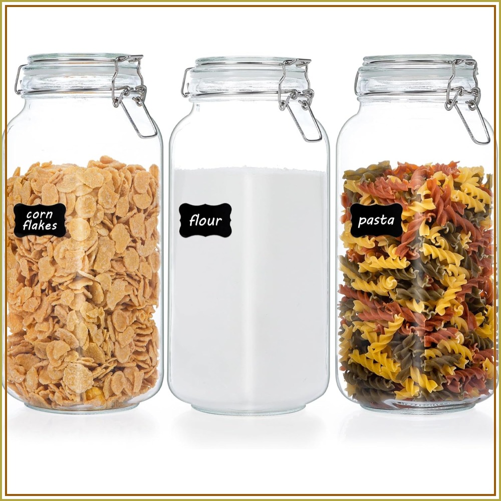 78oz Glass Food Storage Jars w - Food Storage Canister ulasan dan harga