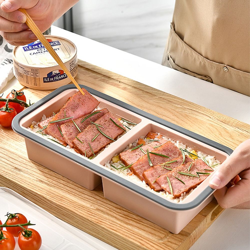 2/3/4 Grid Lunchbox Compartmen - Food Storage Containers Plastic Box ulasan dan harga