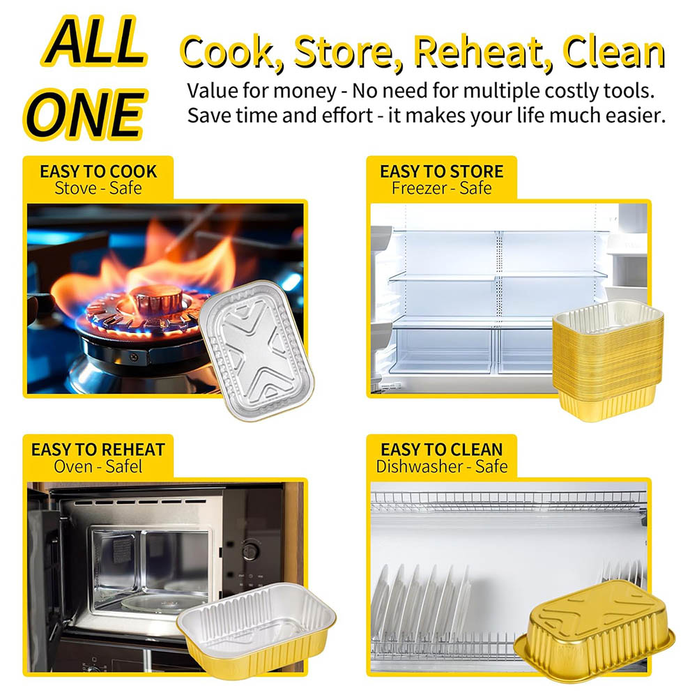 Small Aluminum Pans with Lids  - Food Storage Small ulasan dan harga