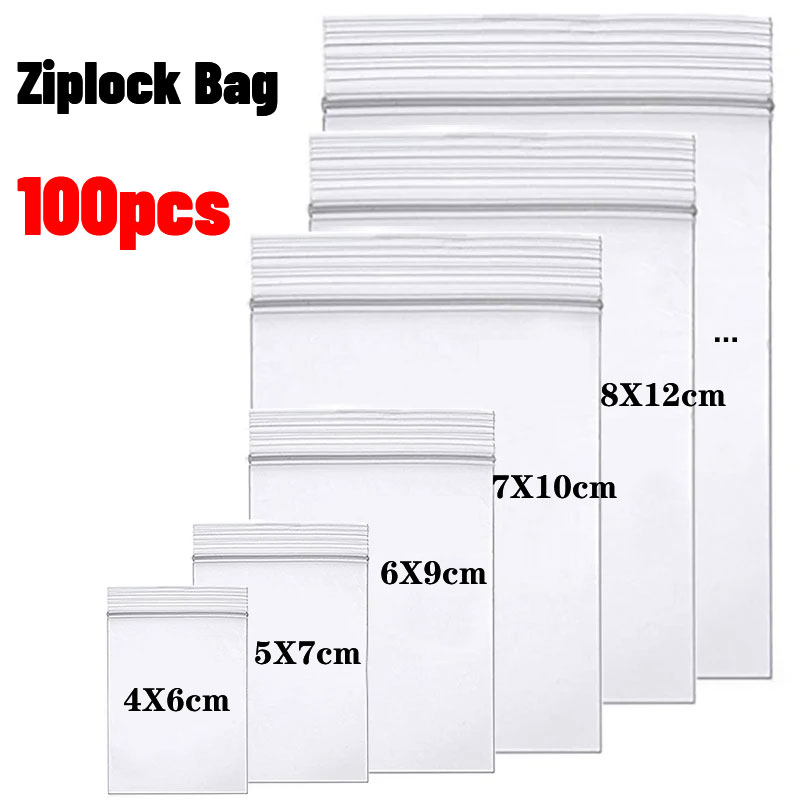 100Pcs Thicken Zipper Sealed B - Food Storage Ziploc Bags ulasan dan harga