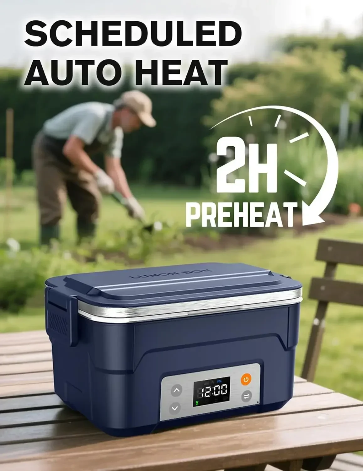 XL 6.3-Cup Cordless Electric L - Portable Food Warmer ulasan dan harga