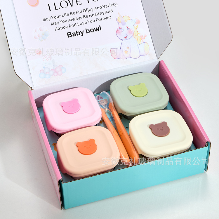 Reusable Square Silicone Baby  - Food Storage Baby ulasan dan harga