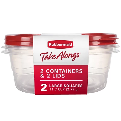 11.7 Cup Plastic 2pk Large Squ - Food Storage Freezer ulasan dan harga