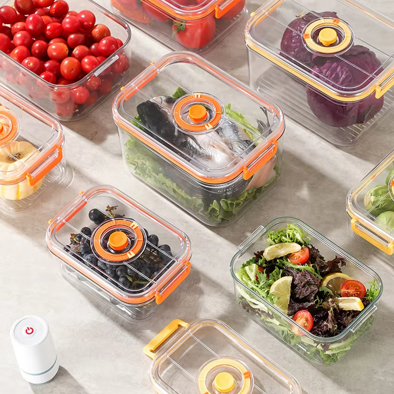Vacuum Fresh-keeping Box Refri - Food Storage Containers Plastic Box ulasan dan harga