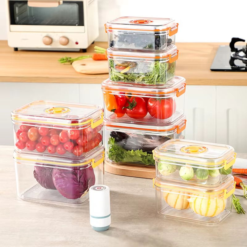 Vacuum Fresh-keeping Box Refri - Food Storage Containers Plastic Box ulasan dan harga