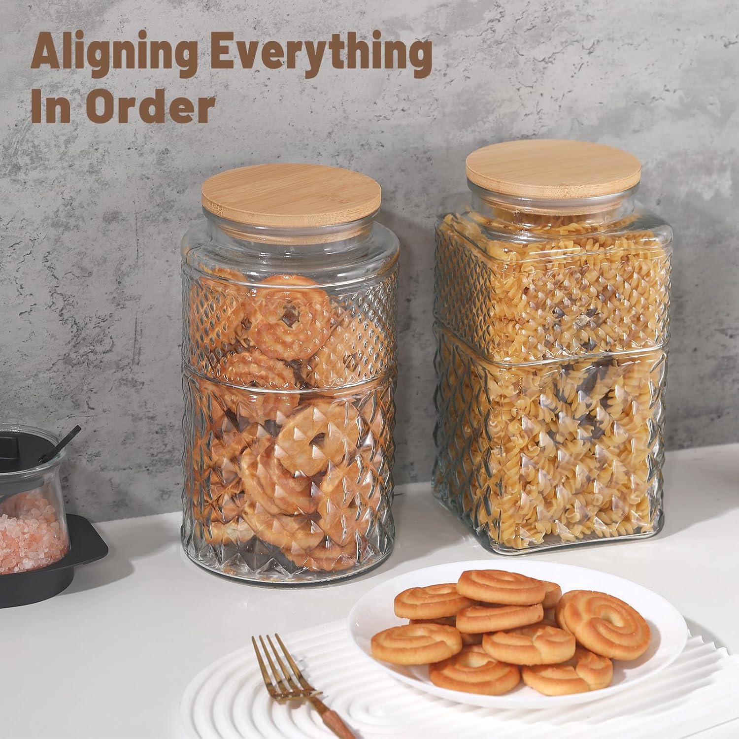 0.7Gallon/2600ml Glass Cookie  - Food Storage Glass Set ulasan dan harga