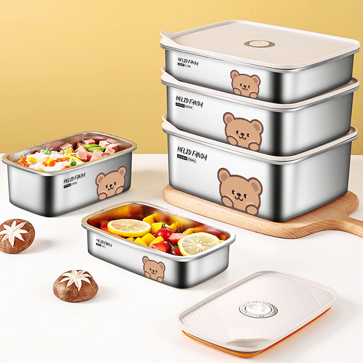 304 Stainless Steel Food Stora - Xxl Food Storage Container ulasan dan harga