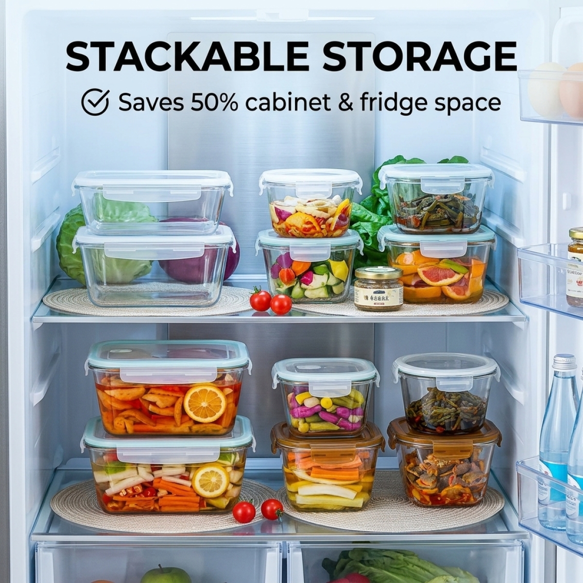Large Capacity Borosilicate Gl - Food Storage Box Large ulasan dan harga