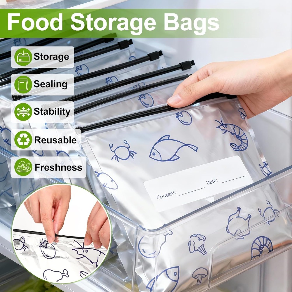 30 Pcs Reusable Mylar Bags for - Food Storage For Long Term ulasan dan harga