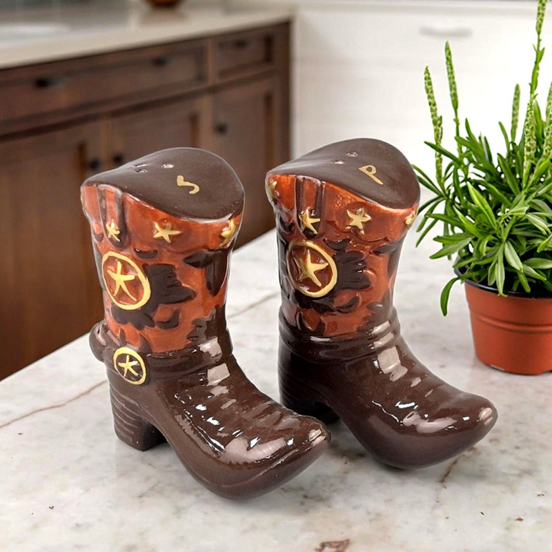 Vintage Boots Ceramic Spice Ja - Food Storage Utensils ulasan dan harga