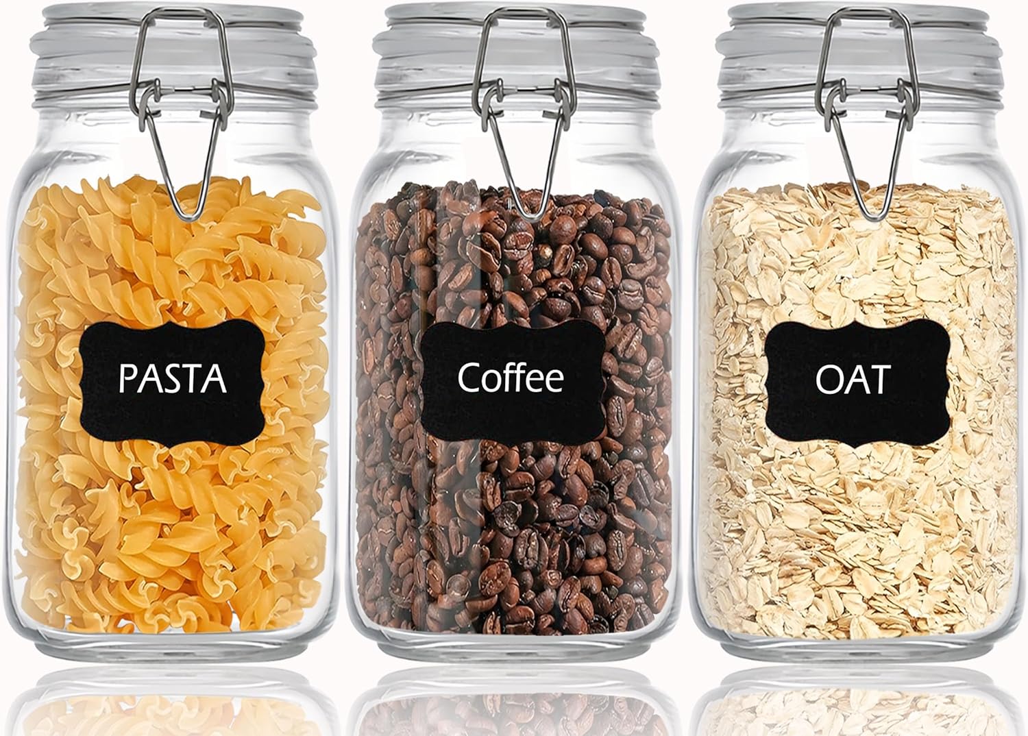 Clear Food Storage Jars 50oz S - Food Storage Glass Set ulasan dan harga