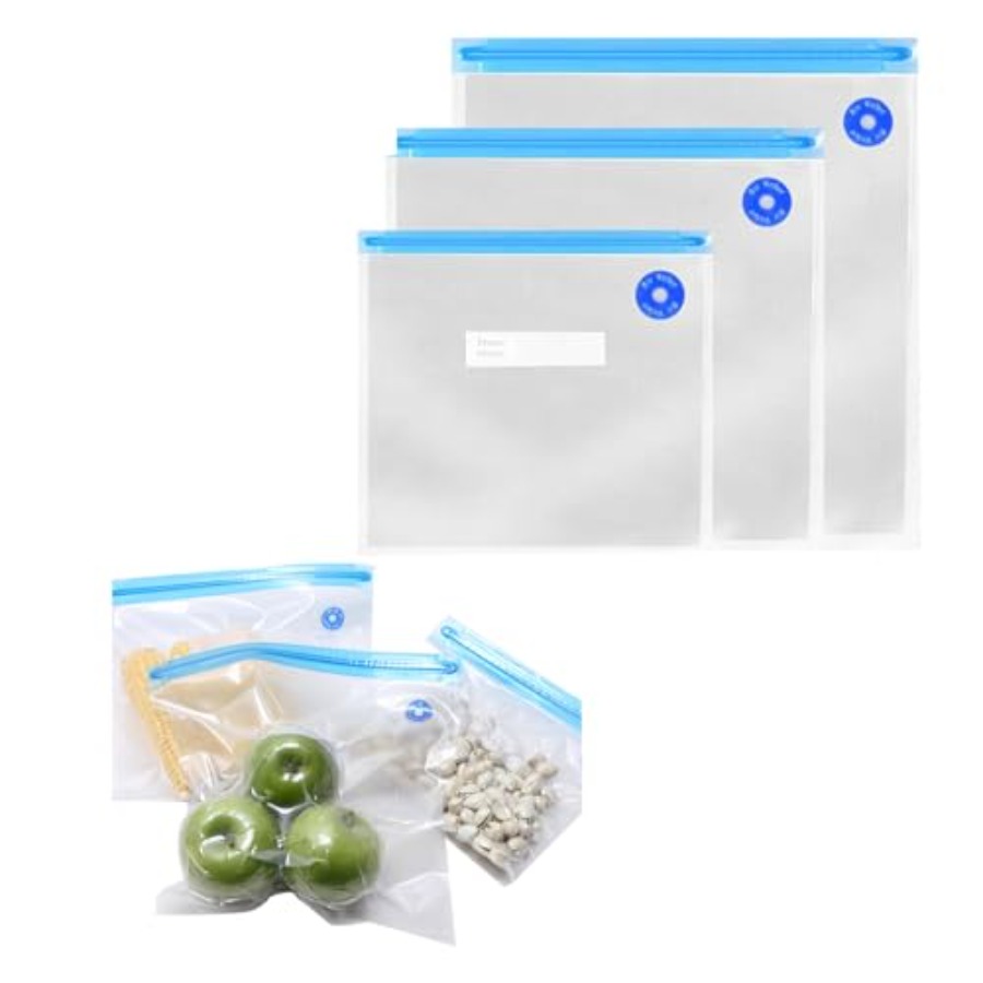 Jipoma 20Pcs 12x13.4 Lnch Reus - Food Storage Bags Reusable ulasan dan harga