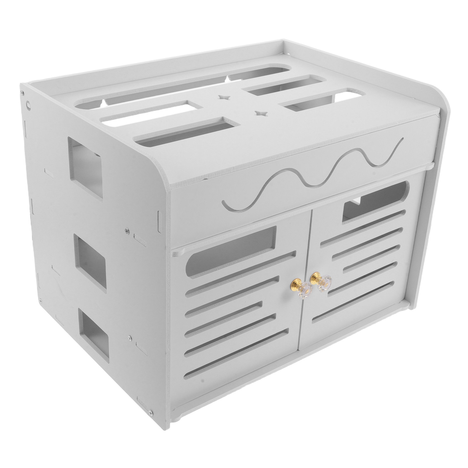 Ventilated Router Shelf Hider  - Food Storage No Plastic ulasan dan harga