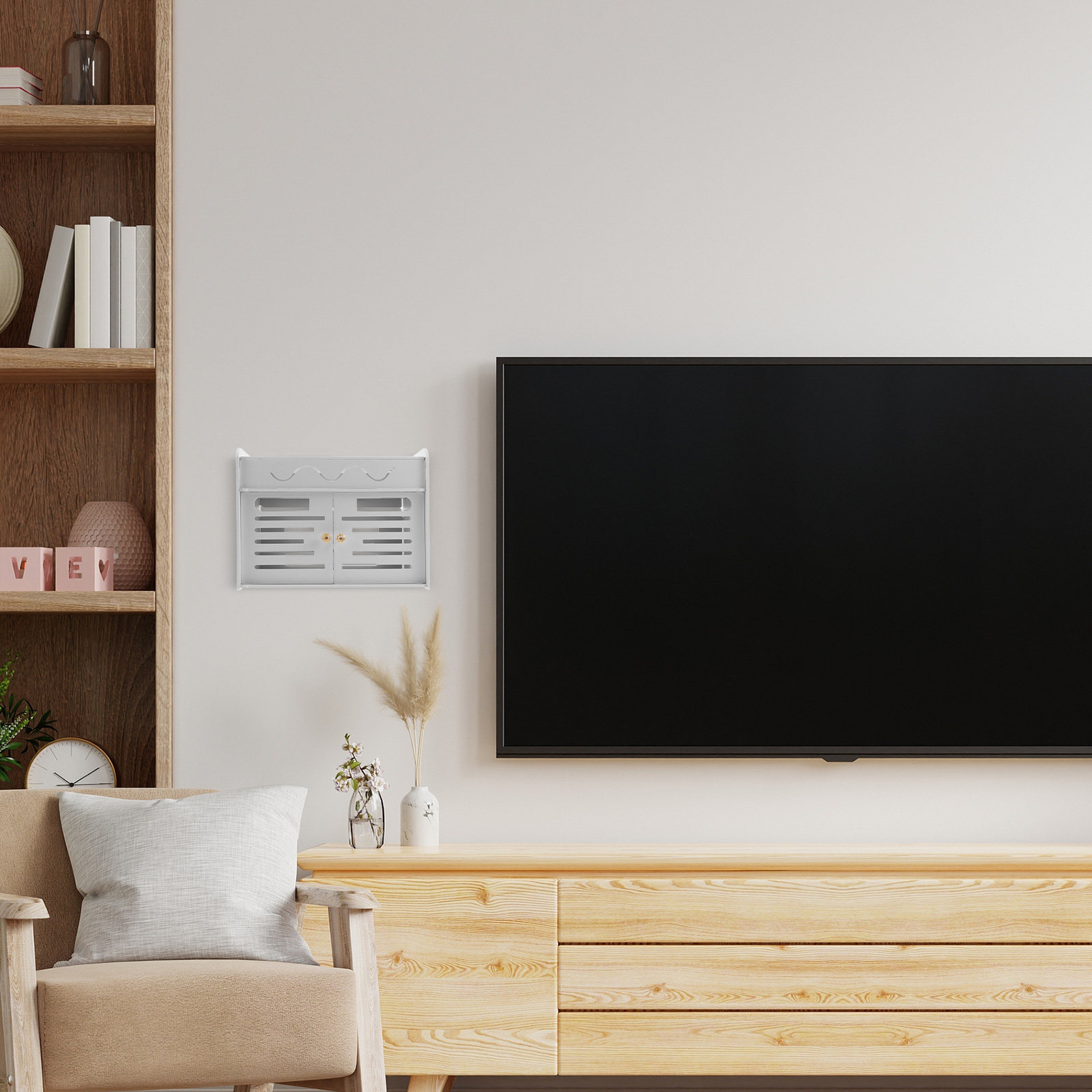 Ventilated Router Shelf Hider  - Food Storage No Plastic ulasan dan harga