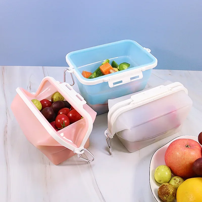 Silicone Travel Premium Reusab - Food Storage Bags Reusable ulasan dan harga