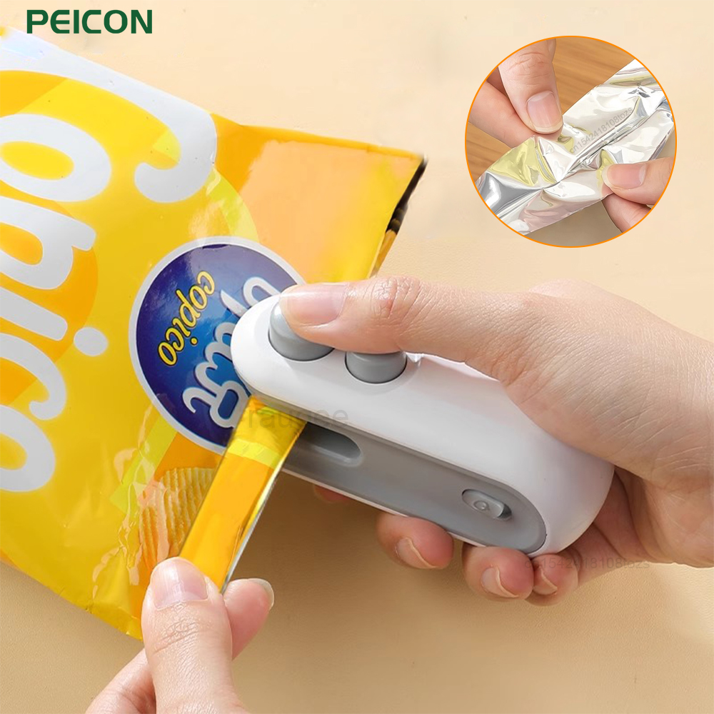 Mini Sealing Machine 2IN1 Heat - Food Storage No Plastic ulasan dan harga