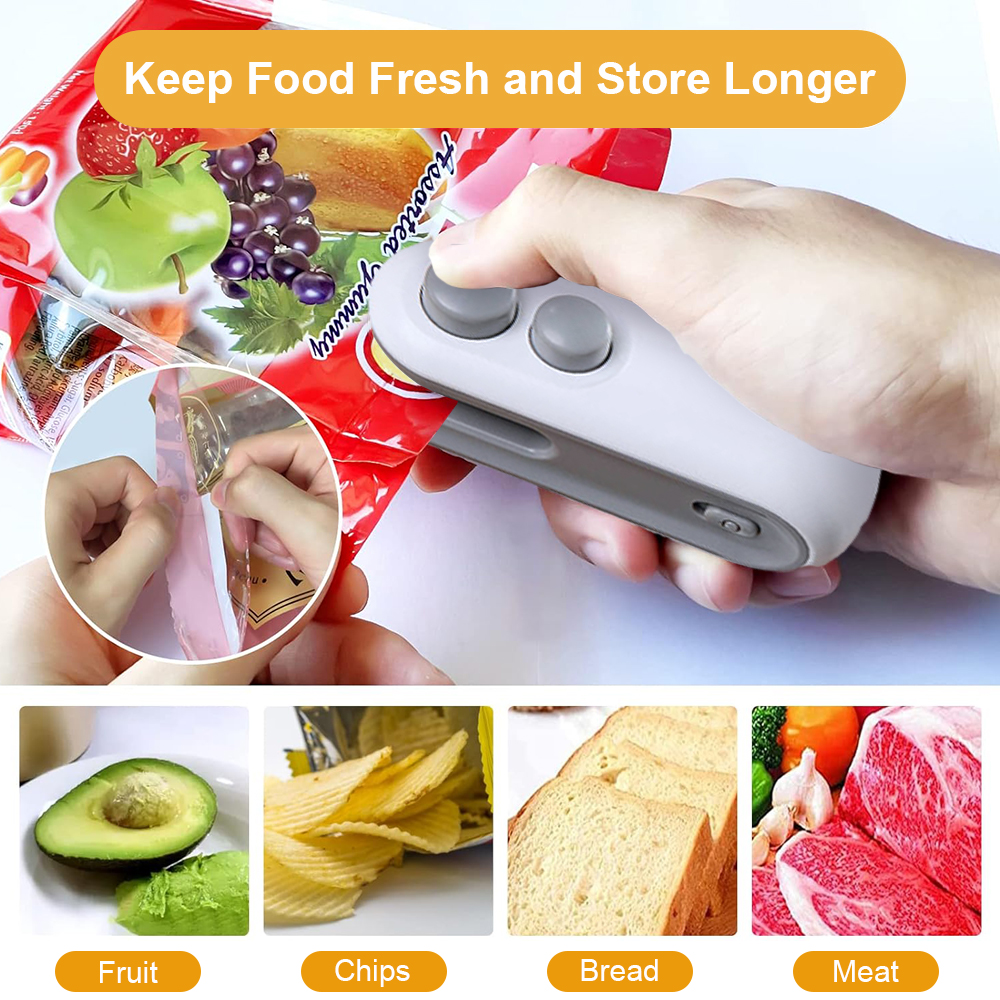Mini Sealing Machine 2IN1 Heat - Food Storage No Plastic ulasan dan harga