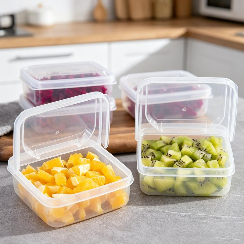 Transparent Sliced Cheese Cont - Food Storage Freezer ulasan dan harga