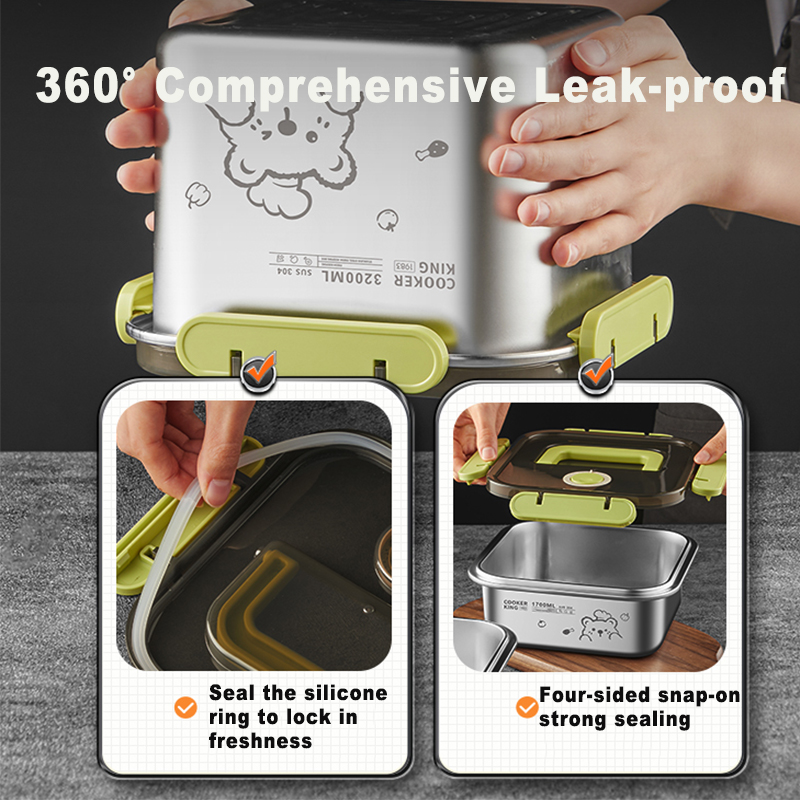 COOKER KING 420ml-6200ml Large - Food Storage Box Large ulasan dan harga