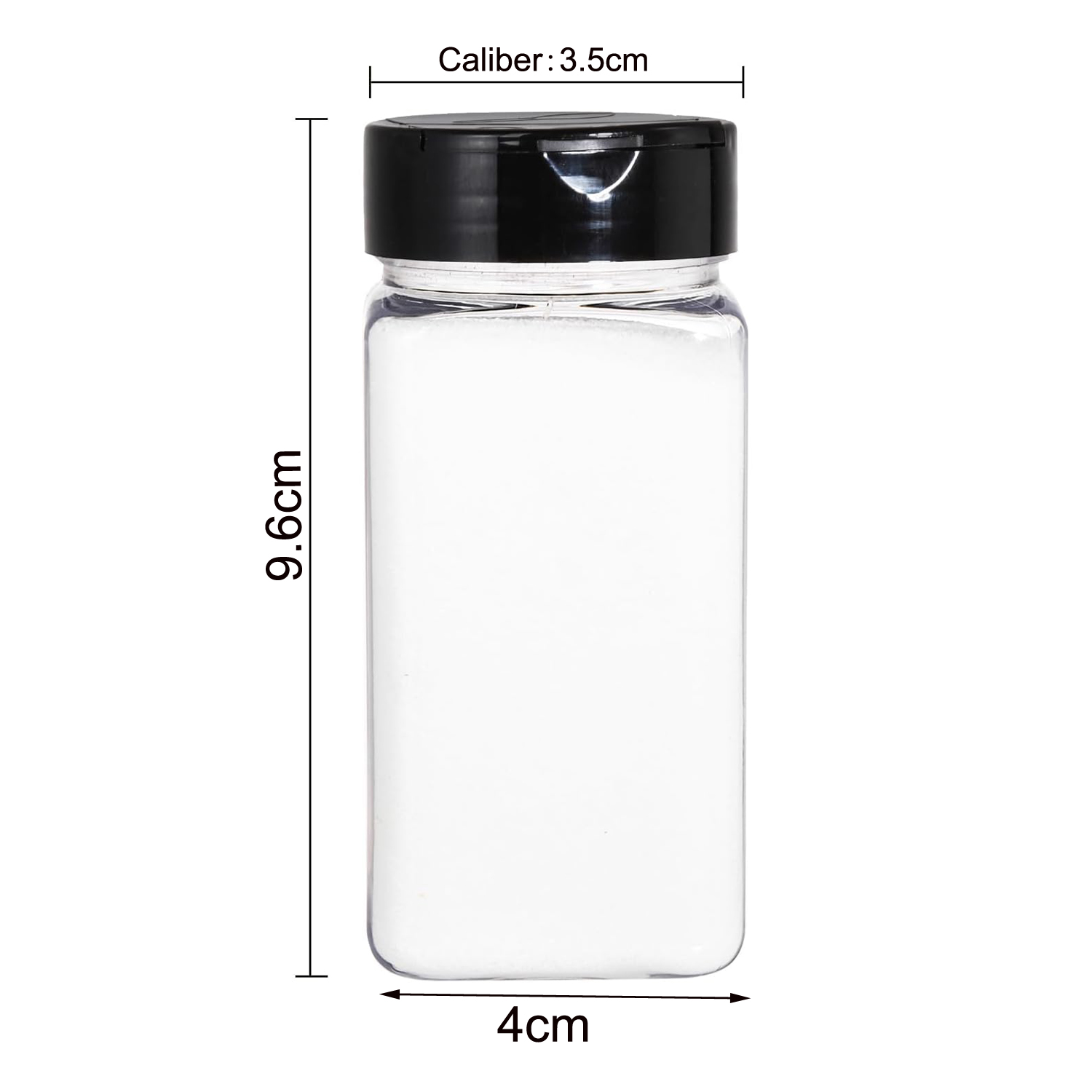 Square Large Plastic Spice Jar - Food Storage And Organizer ulasan dan harga