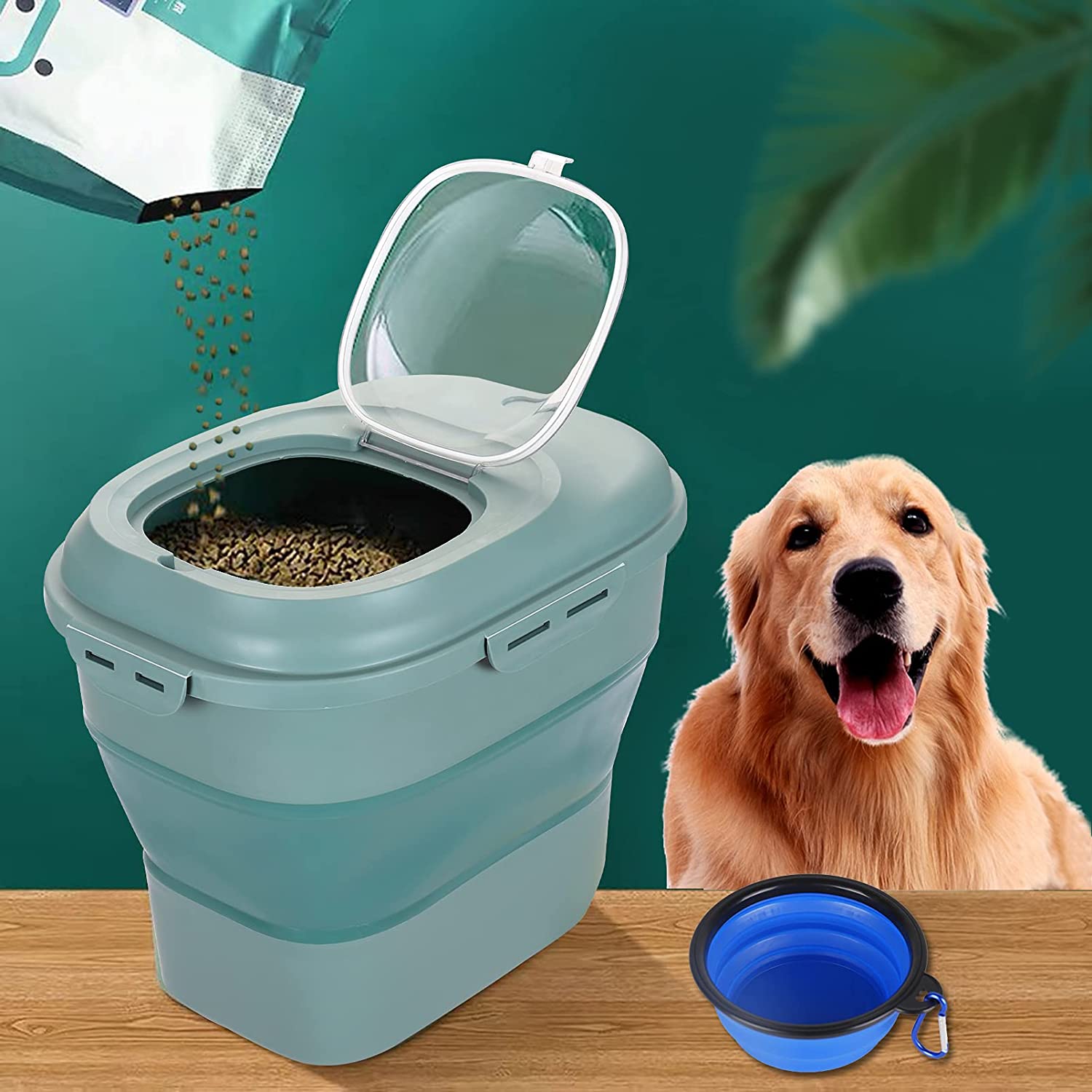 Foldable Pet Food Storage Cont - Xxl Food Storage Container ulasan dan harga