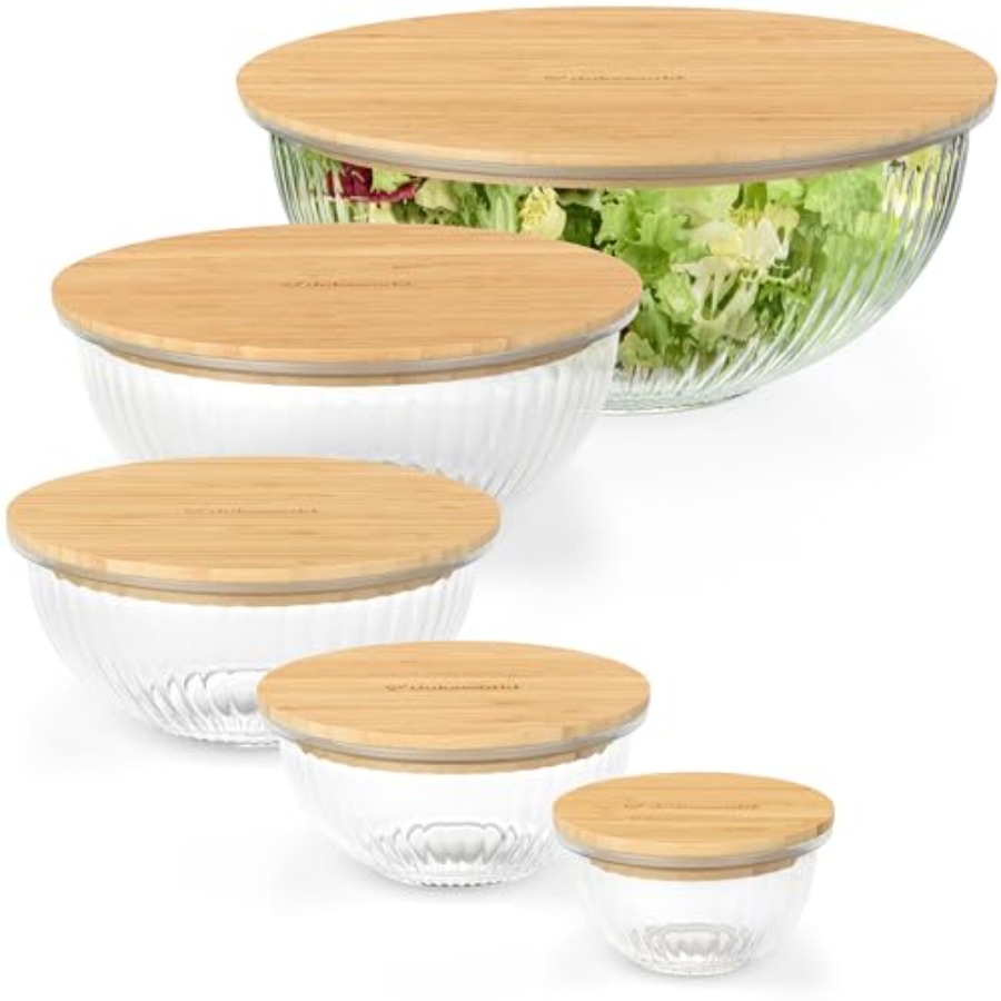 Stackable Space-Saving Set of  - Food Storage Glass Set ulasan dan harga