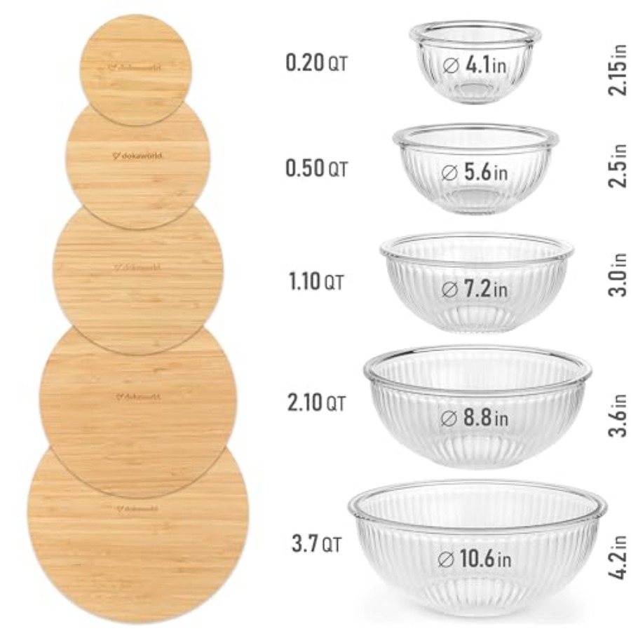 Stackable Space-Saving Set of  - Food Storage Glass Set ulasan dan harga