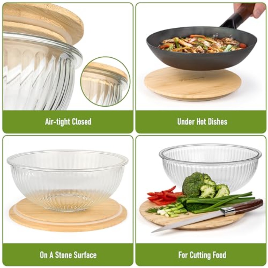 Stackable Space-Saving Set of  - Food Storage Glass Set ulasan dan harga