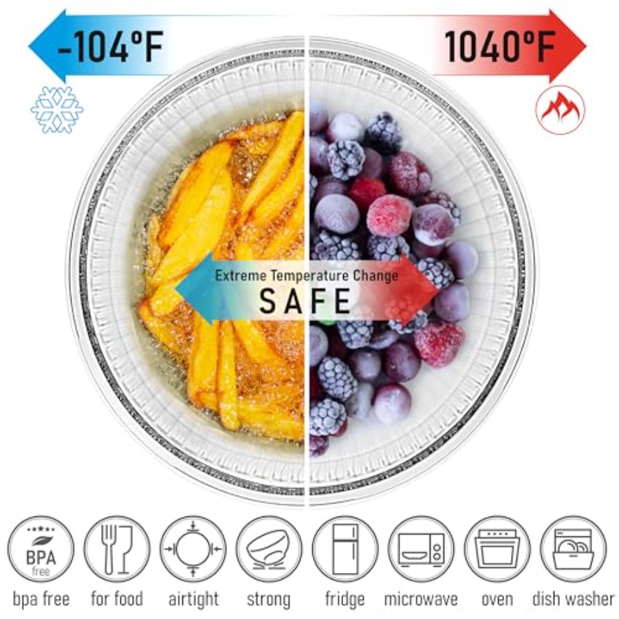 Stackable Space-Saving Set of  - Food Storage Glass Set ulasan dan harga