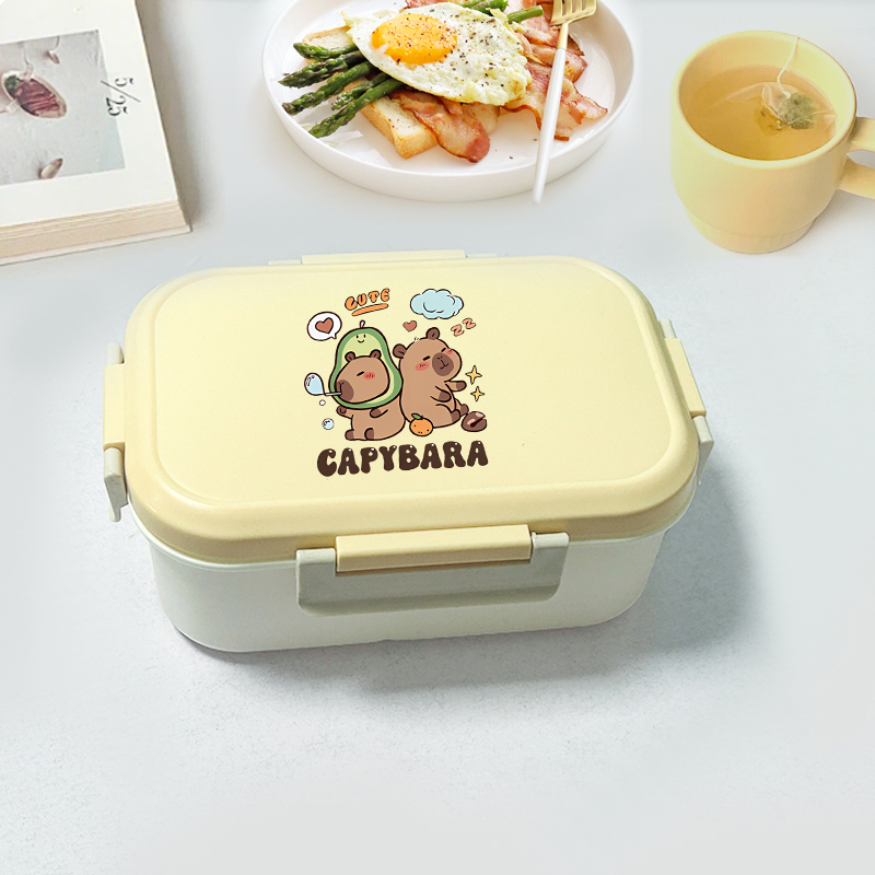 Capybara Bento Lunch Box Carto - Food Storage And Container ulasan dan harga
