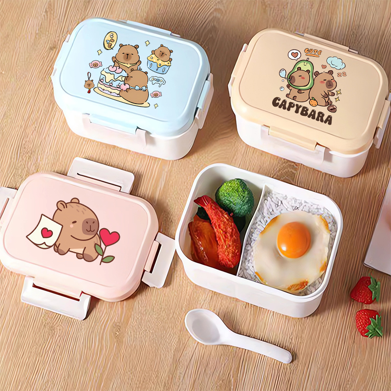 Capybara Bento Lunch Box Carto - Food Storage And Container ulasan dan harga