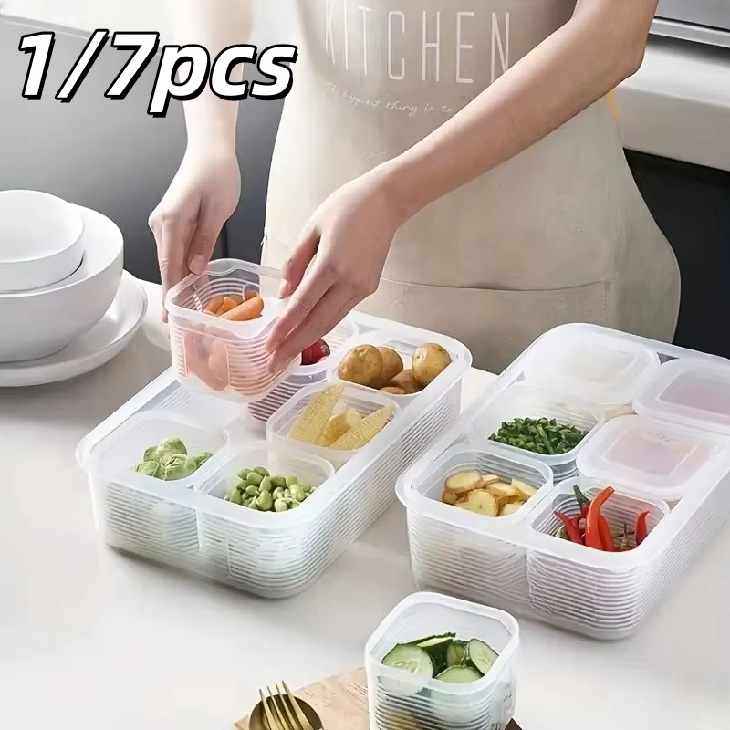 1/7pcs Food Storage Container  - Food Storage Containers Plastic Box ulasan dan harga