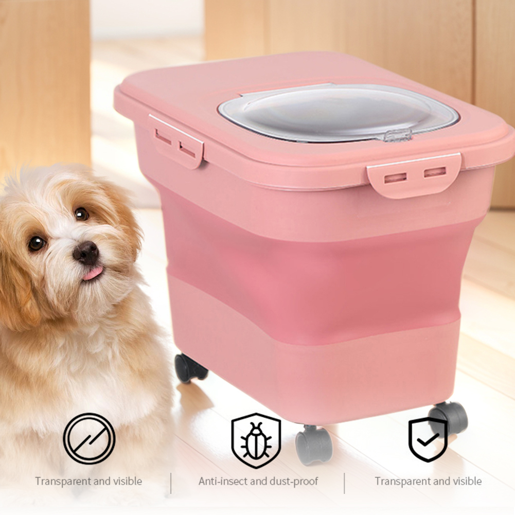 Collapsible Dry Cat Food Box 2 - Food Storage Box Large ulasan dan harga