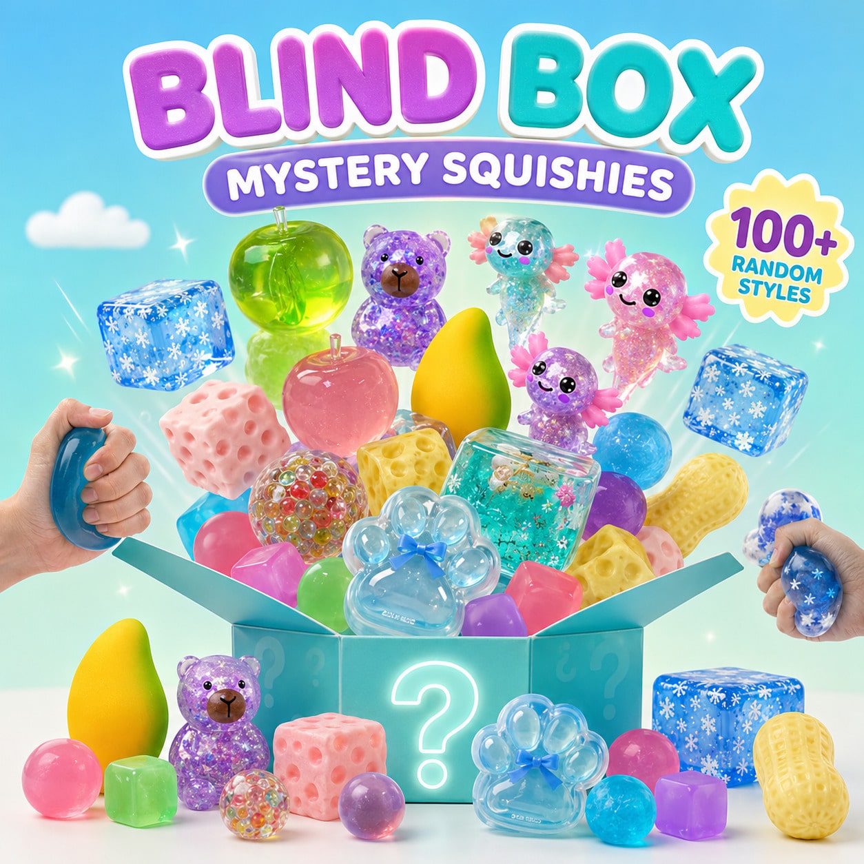 100pcs Surprise Box Squishy To - Food Storage And Container ulasan dan harga
