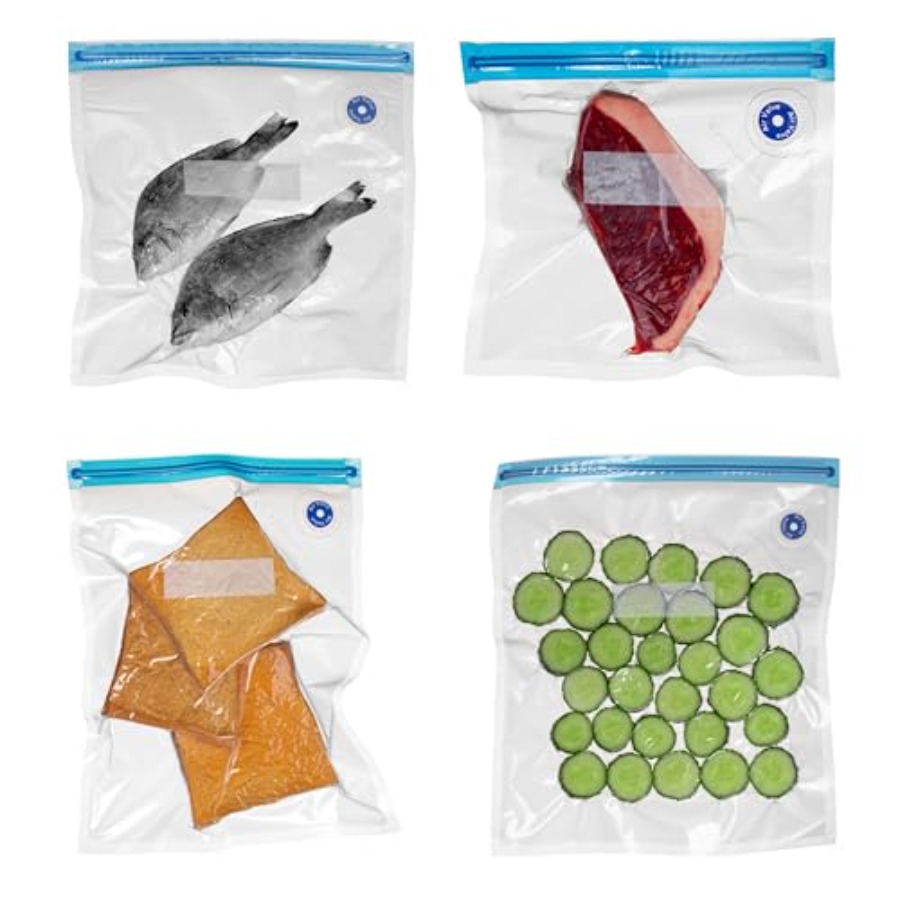 12 x 13 Set of 12 Reusable Air - Food Storage Bags Reusable ulasan dan harga