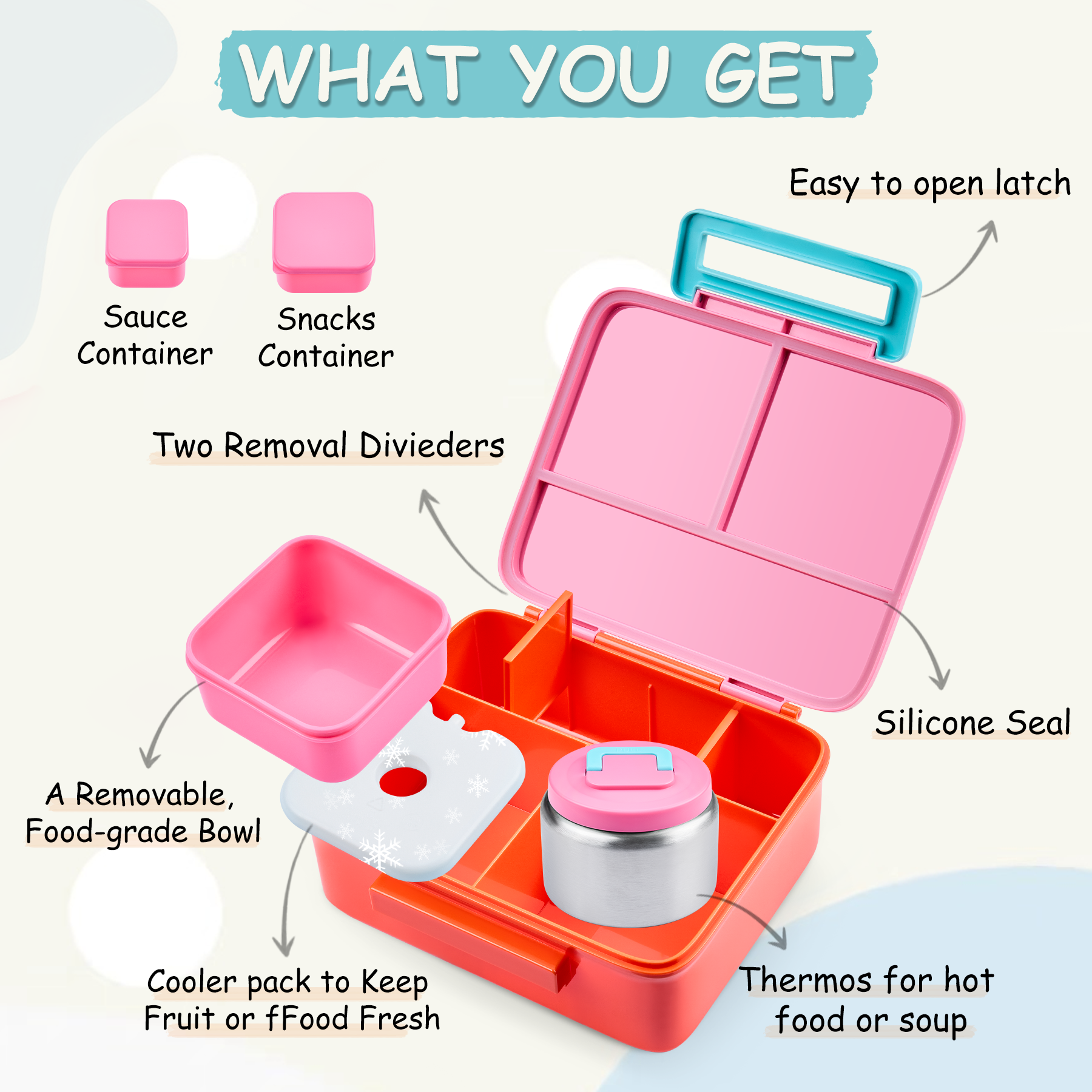 Bento Lunch Box for Kids with  - Food Storage Baby ulasan dan harga